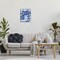 Stupell Industries Funky Blue Flower Vase Canvas Wall Art Design by Taylor Shannon Designs